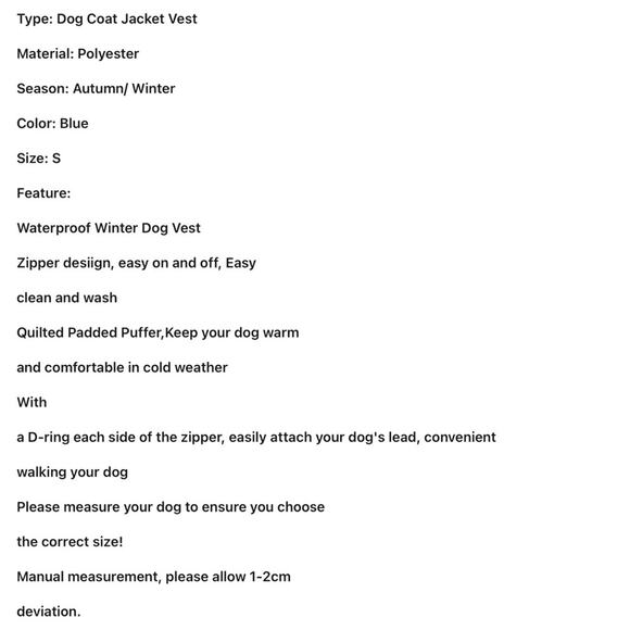 New small dog rain jacket - Picture 8 of 9